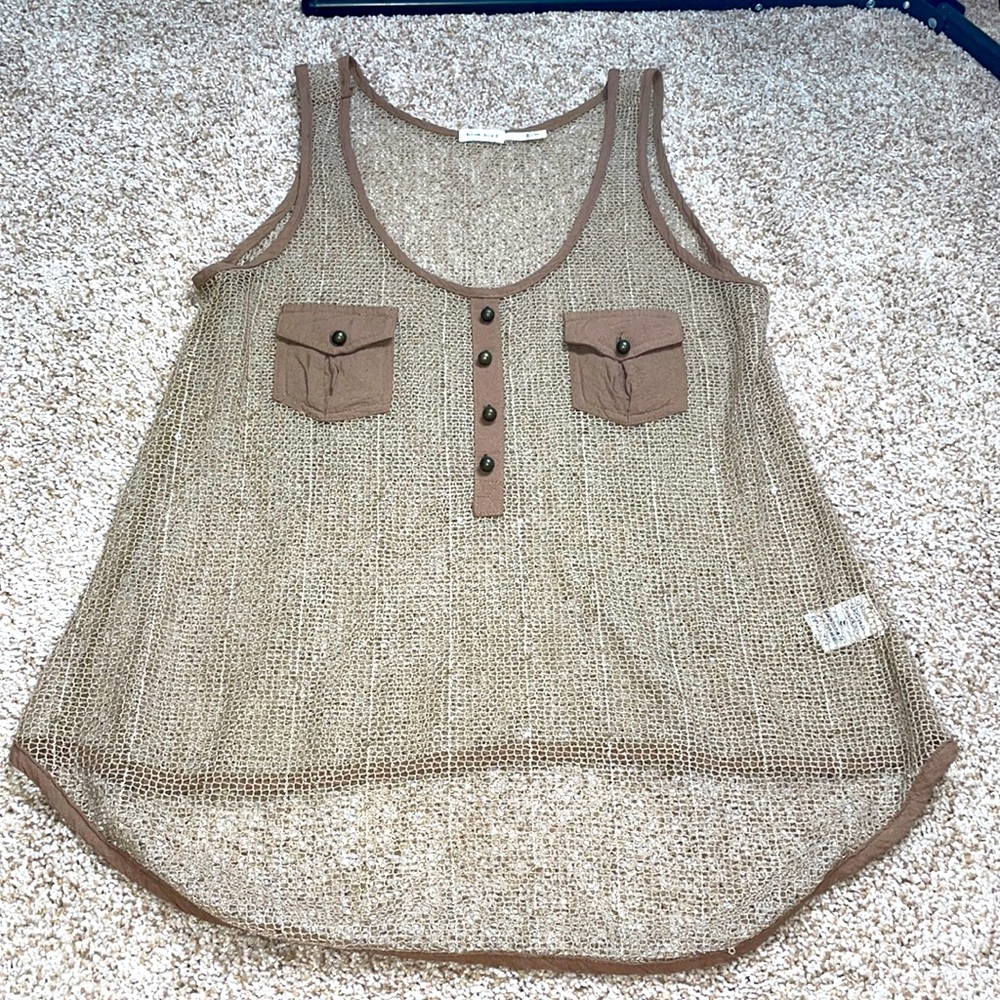 Sheer tank top